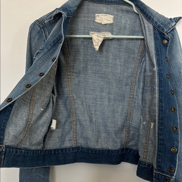 Current/Elliott Blue Jean Jacket - Picture 7 of 8